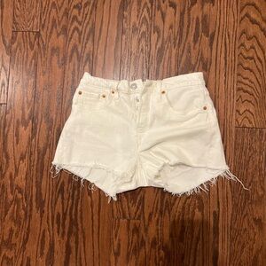 Women's Levi’s 501 White Denim Shorts